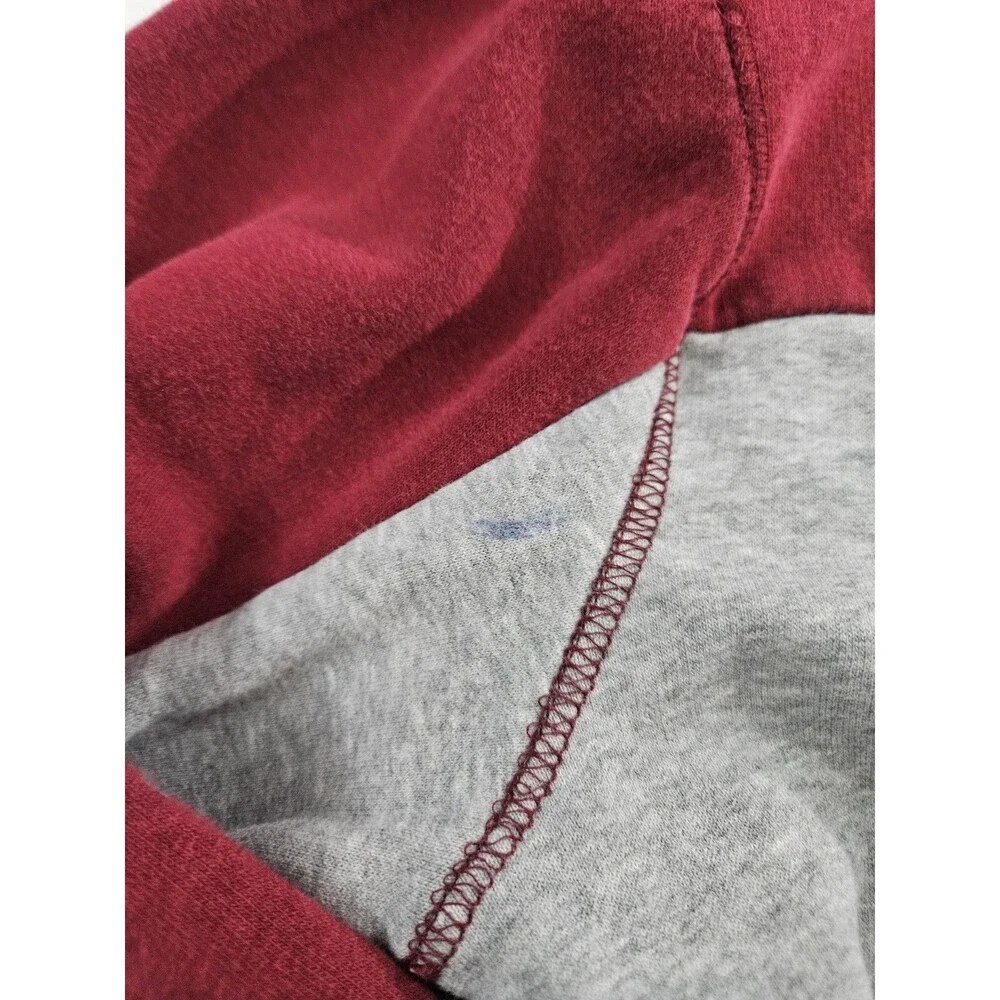 Air Jordan Flight Hoodie Men's Size Medium Nike Red Crimson Gray Pullover
